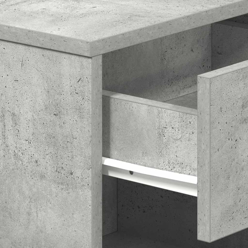 vidaXL betonszürke éjjeliszekrény fiókkal 39x28x41 cm