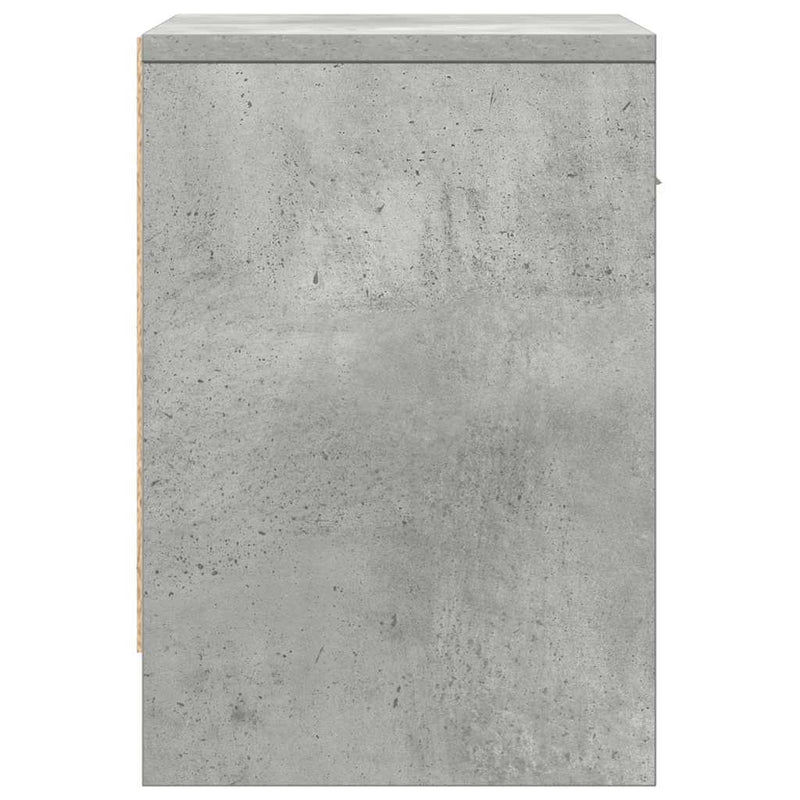 vidaXL 2 db betonszürke éjjeliszekrény fiókkal 39x28x41 cm
