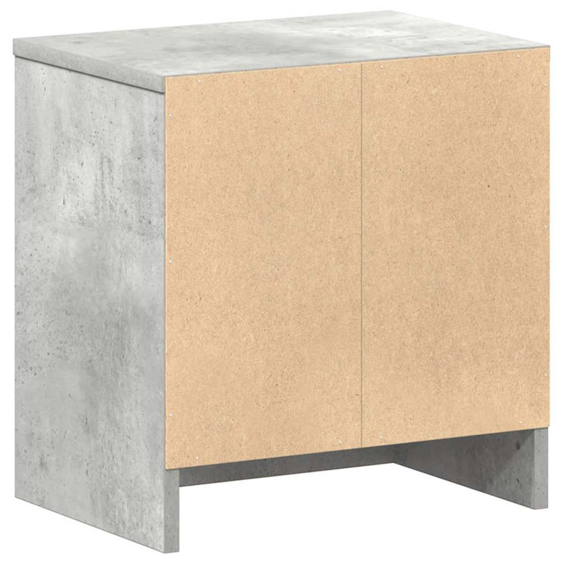 vidaXL 2 db betonszürke éjjeliszekrény fiókkal 39x28x41 cm