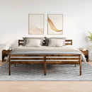 vidaXL 2 db füstös tölgy színű éjjeliszekrény fiókkal 39x28x41 cm