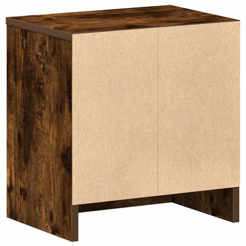 vidaXL 2 db füstös tölgy színű éjjeliszekrény fiókkal 39x28x41 cm