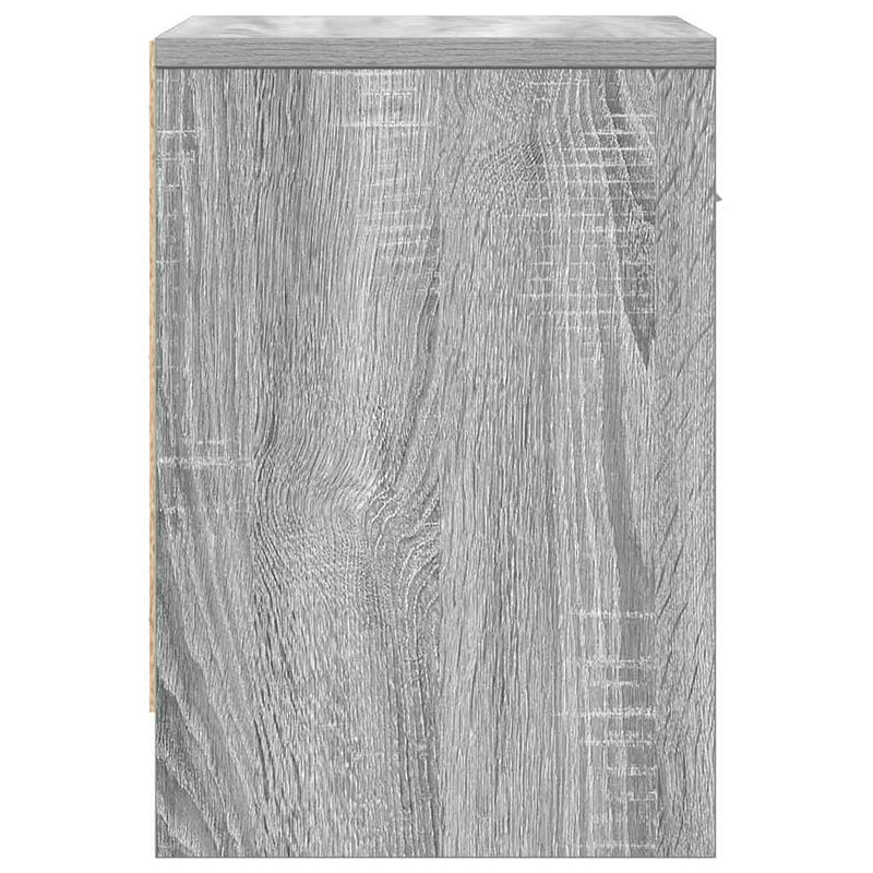 vidaXL 2 db szürke sonoma színű éjjeliszekrény fiókkal 39x28x41 cm