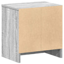 vidaXL 2 db szürke sonoma színű éjjeliszekrény fiókkal 39x28x41 cm