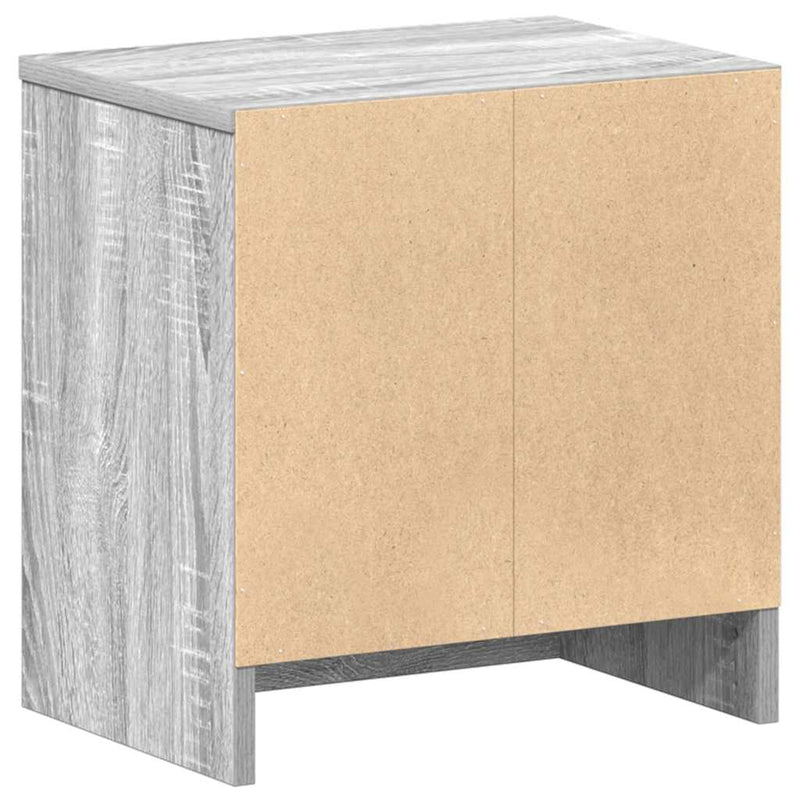 vidaXL 2 db szürke sonoma színű éjjeliszekrény fiókkal 39x28x41 cm