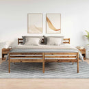 vidaXL 2 db antik fa színű éjjeliszekrény fiókkal 39x28x41 cm