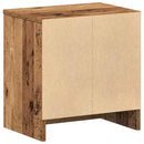 vidaXL 2 db antik fa színű éjjeliszekrény fiókkal 39x28x41 cm