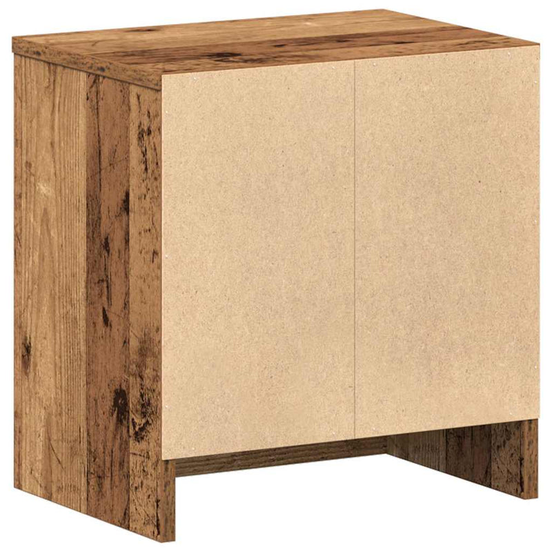vidaXL 2 db antik fa színű éjjeliszekrény fiókkal 39x28x41 cm