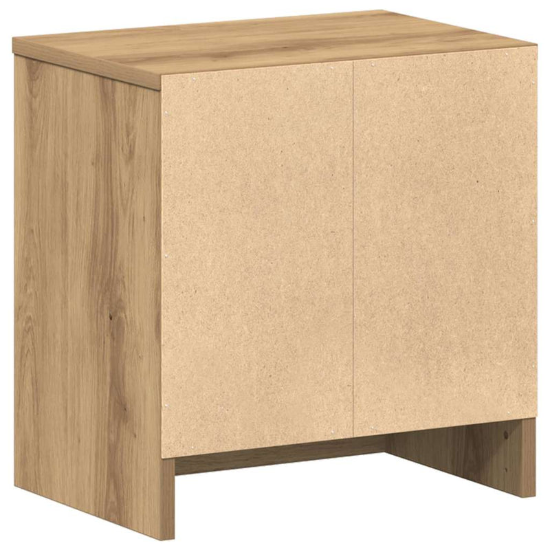 vidaXL 2 db kézműves tölgy színű éjjeliszekrény fiókkal 39x28x41 cm