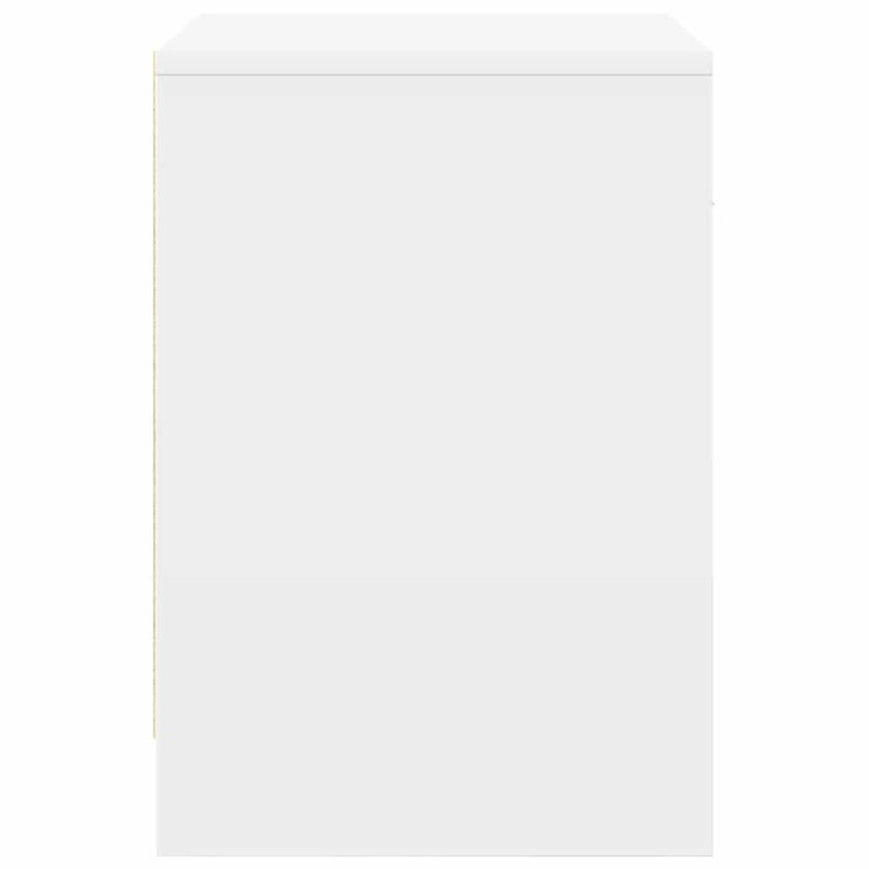 vidaXL 2 db fehér éjjeliszekrény fiókkal 40x34x50 cm
