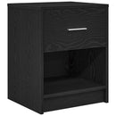 vidaXL fekete éjjeliszekrény fiókkal 40x34x50 cm