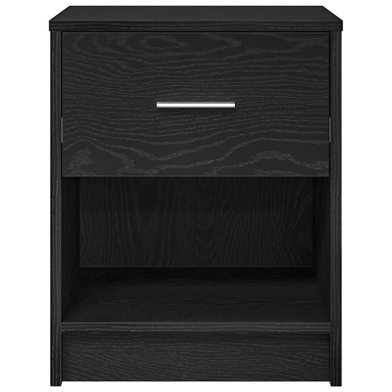 vidaXL 2 db fekete éjjeliszekrény fiókkal 40x34x50 cm