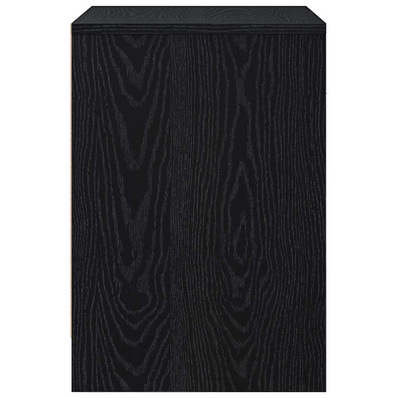 vidaXL 2 db fekete éjjeliszekrény fiókkal 40x34x50 cm
