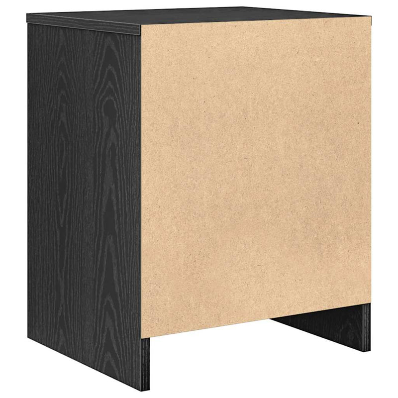vidaXL 2 db fekete éjjeliszekrény fiókkal 40x34x50 cm
