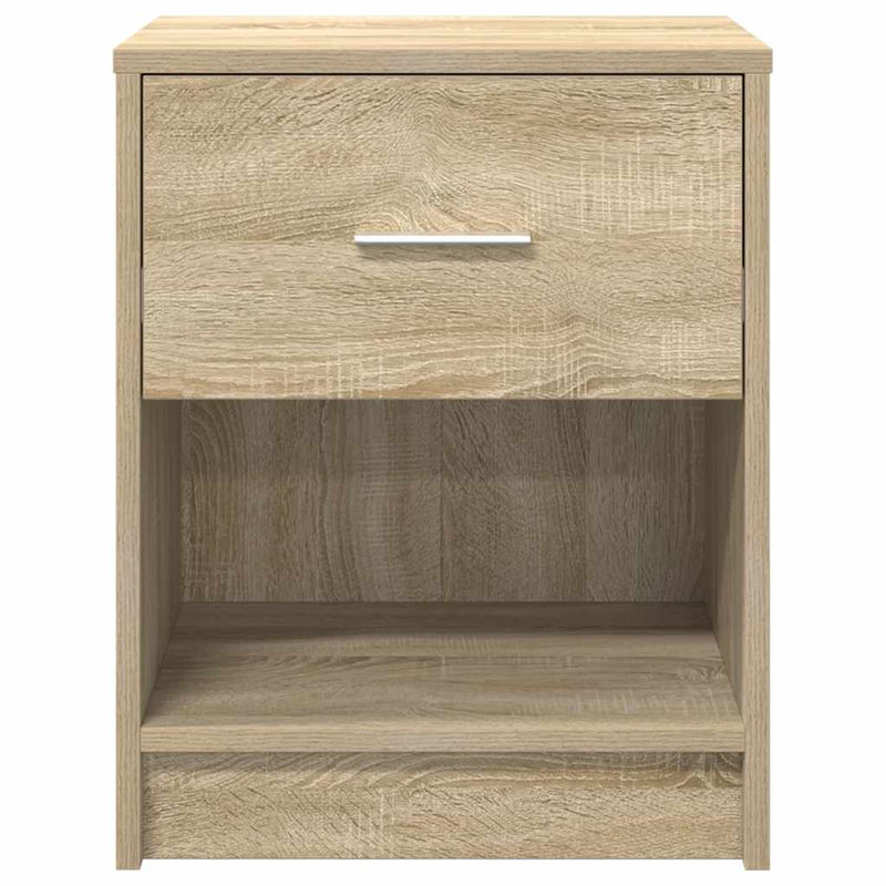 vidaXL 2 db sonoma tölgy színű éjjeliszekrény fiókkal 40x34x50 cm