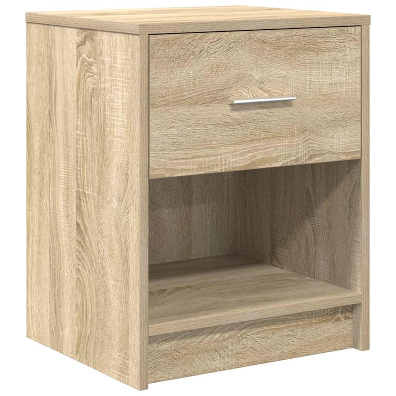 vidaXL 2 db sonoma tölgy színű éjjeliszekrény fiókkal 40x34x50 cm