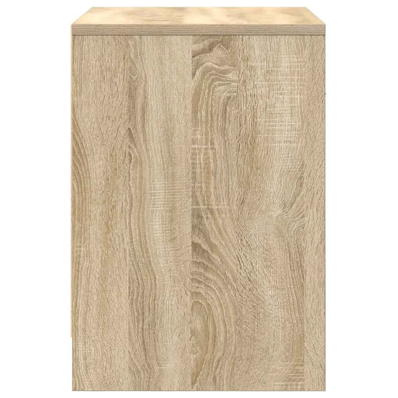 vidaXL 2 db sonoma tölgy színű éjjeliszekrény fiókkal 40x34x50 cm