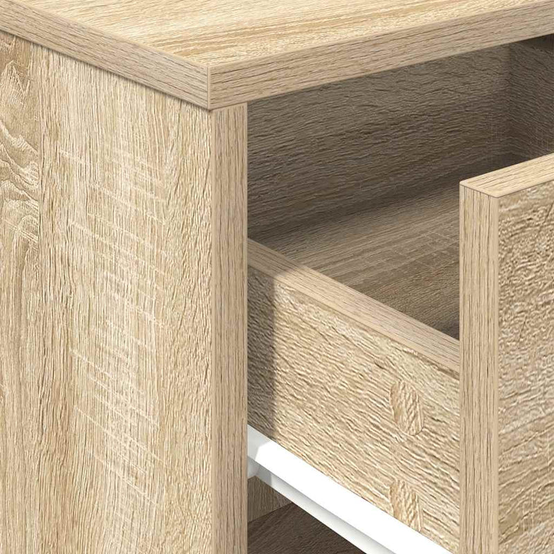 vidaXL 2 db sonoma tölgy színű éjjeliszekrény fiókkal 40x34x50 cm