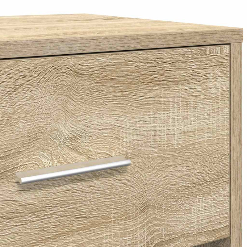 vidaXL 2 db sonoma tölgy színű éjjeliszekrény fiókkal 40x34x50 cm