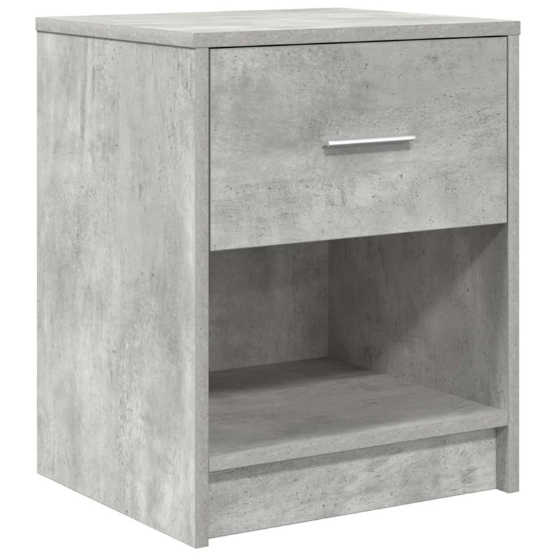vidaXL betonszürke éjjeliszekrény fiókkal 40x34x50 cm