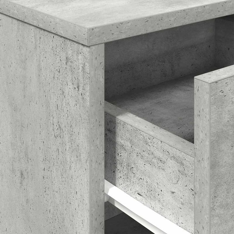 vidaXL betonszürke éjjeliszekrény fiókkal 40x34x50 cm