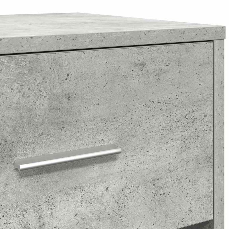 vidaXL betonszürke éjjeliszekrény fiókkal 40x34x50 cm