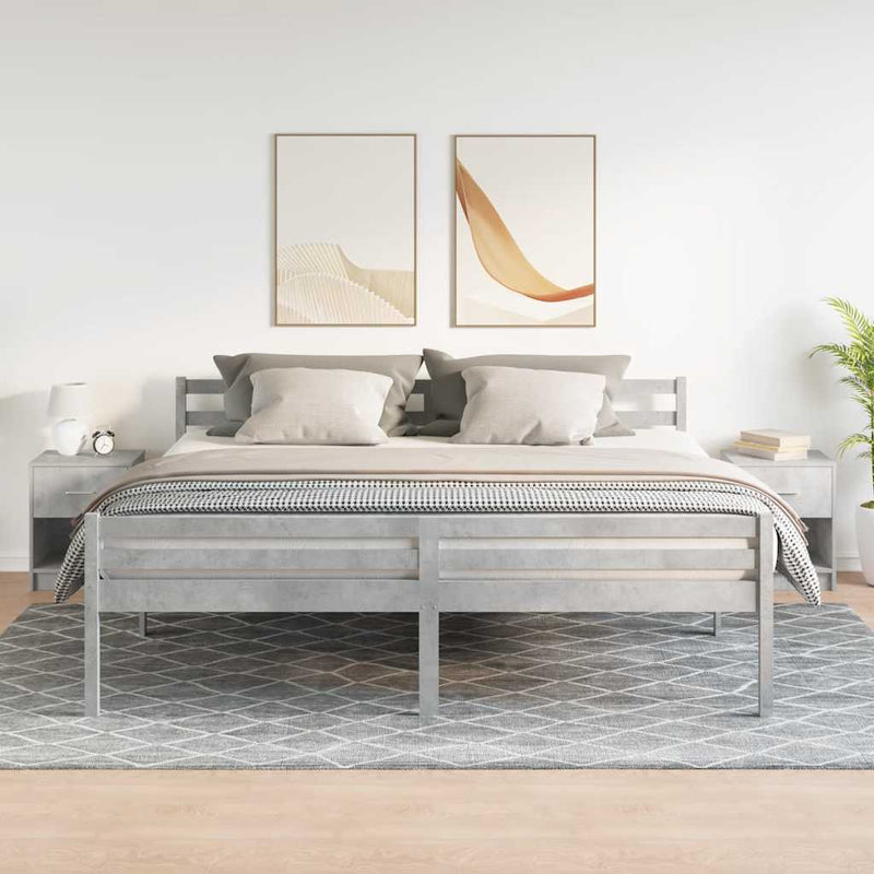 vidaXL 2 db betonszürke éjjeliszekrény fiókkal 40x34x50 cm