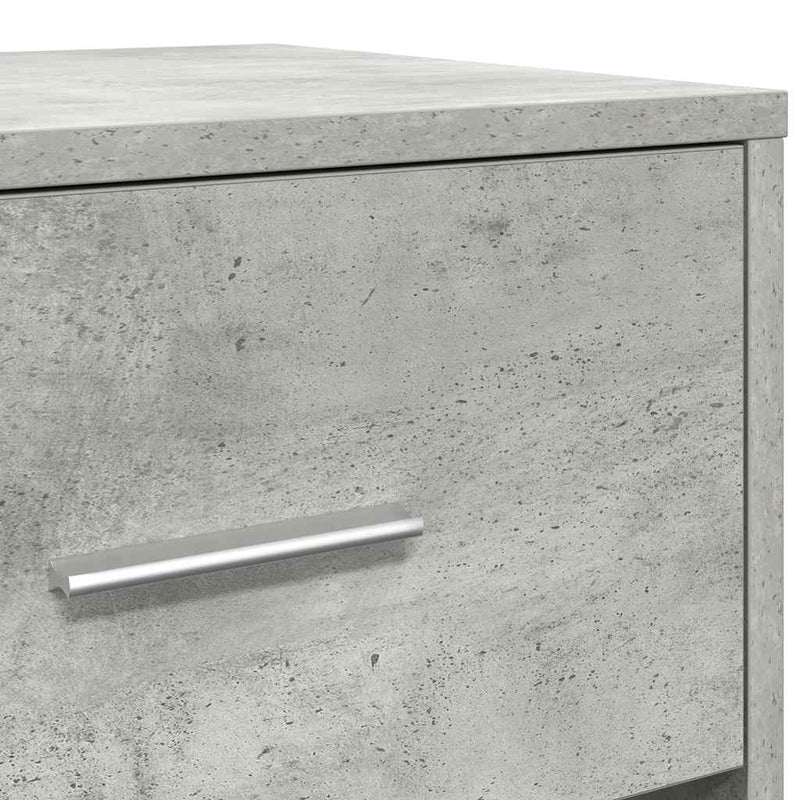 vidaXL 2 db betonszürke éjjeliszekrény fiókkal 40x34x50 cm