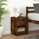 vidaXL füstös tölgy színű éjjeliszekrény fiókkal 40x34x50 cm