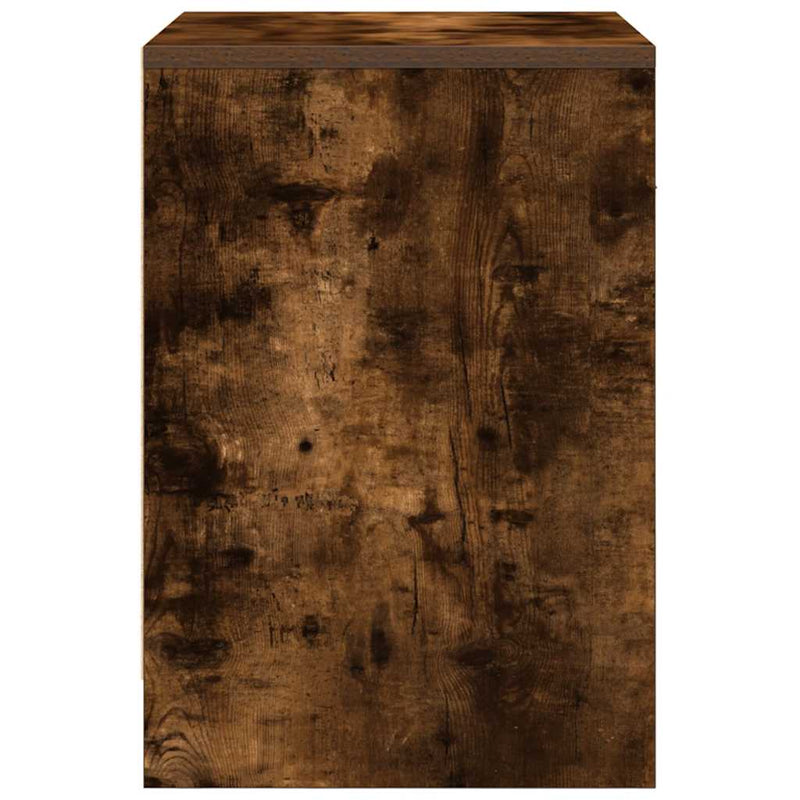 vidaXL 2 db füstös tölgy színű éjjeliszekrény fiókkal 40x34x50 cm