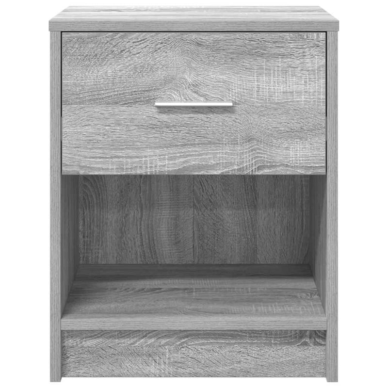 vidaXL 2 db szürke sonoma színű éjjeliszekrény fiókkal 40x34x50 cm