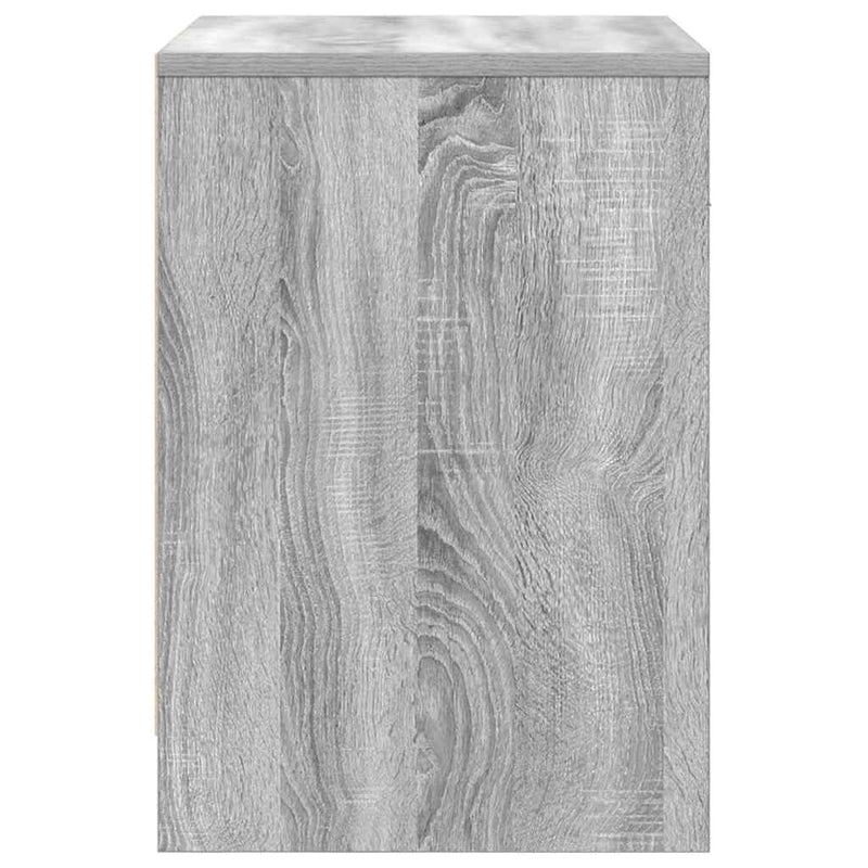 vidaXL 2 db szürke sonoma színű éjjeliszekrény fiókkal 40x34x50 cm