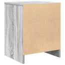 vidaXL 2 db szürke sonoma színű éjjeliszekrény fiókkal 40x34x50 cm