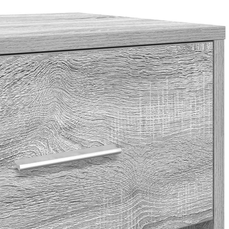 vidaXL 2 db szürke sonoma színű éjjeliszekrény fiókkal 40x34x50 cm