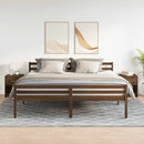 vidaXL 2 db barna tölgyszínű éjjeliszekrény fiókkal 40x34x50 cm