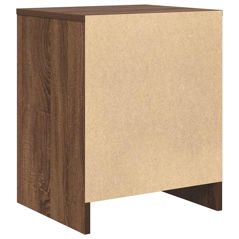 vidaXL 2 db barna tölgyszínű éjjeliszekrény fiókkal 40x34x50 cm