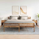 vidaXL 2 db antik fa színű éjjeliszekrény fiókkal 40x34x50 cm