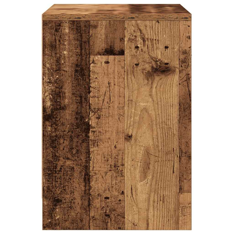 vidaXL 2 db antik fa színű éjjeliszekrény fiókkal 40x34x50 cm