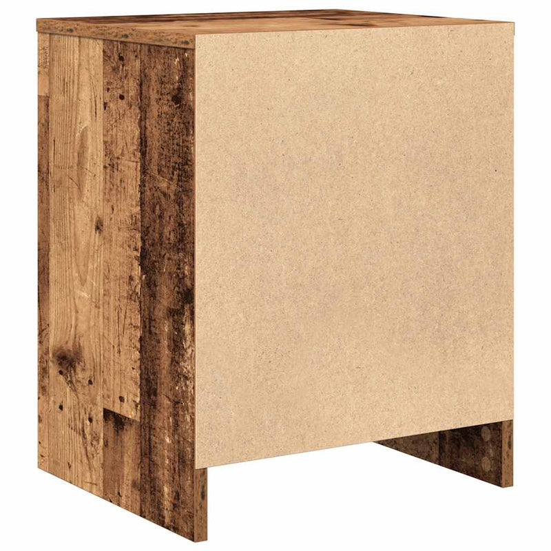 vidaXL 2 db antik fa színű éjjeliszekrény fiókkal 40x34x50 cm