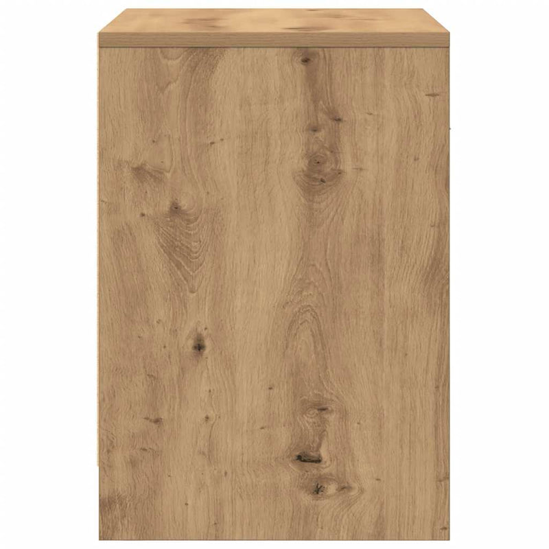vidaXL 2 db kézműves tölgy színű éjjeliszekrény fiókkal 40x34x50 cm