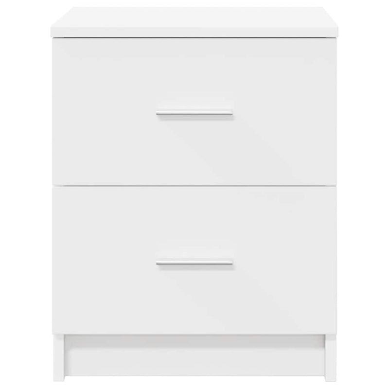 vidaXL 2 db fehér éjjeliszekrény 2 fiókkal 40x36x50 cm