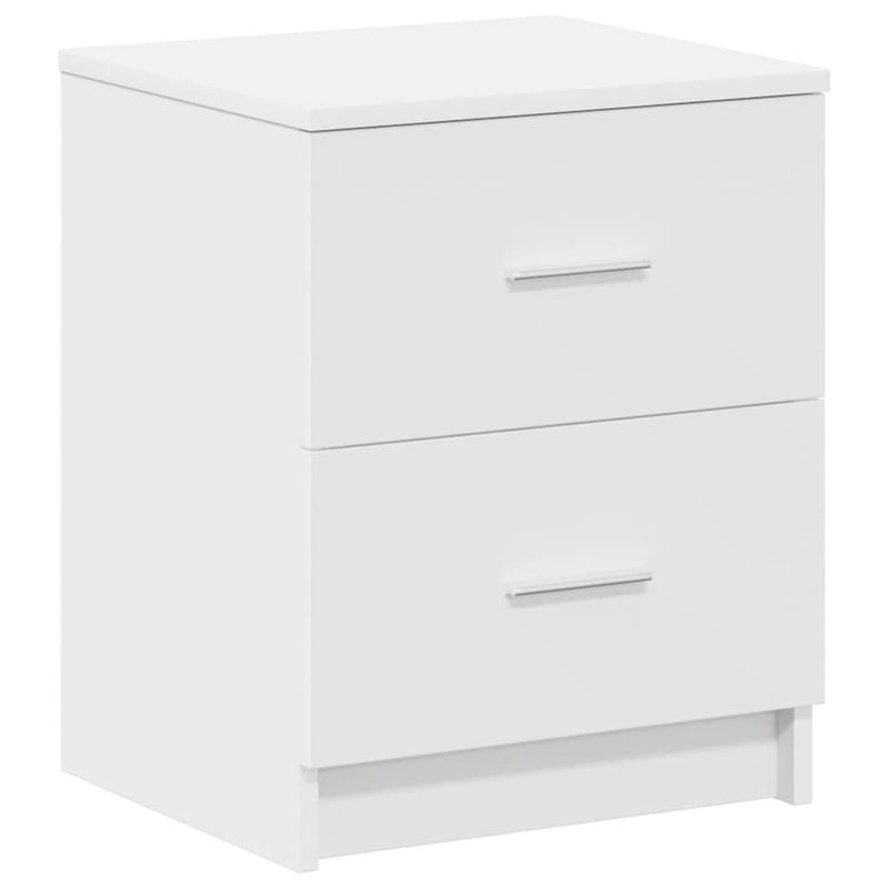 vidaXL 2 db fehér éjjeliszekrény 2 fiókkal 40x36x50 cm