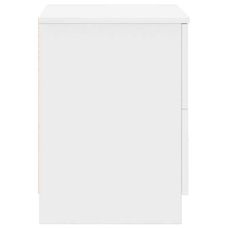 vidaXL 2 db fehér éjjeliszekrény 2 fiókkal 40x36x50 cm