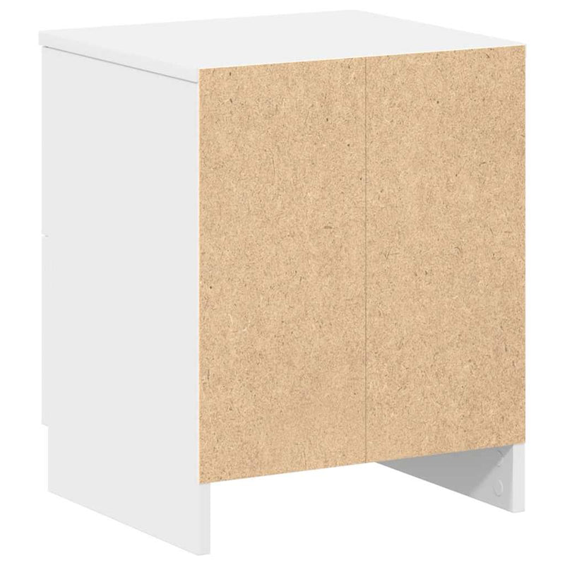 vidaXL 2 db fehér éjjeliszekrény 2 fiókkal 40x36x50 cm