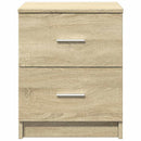 vidaXL 2 db sonoma tölgy színű éjjeliszekrény 2 fiókkal 40x36x50 cm