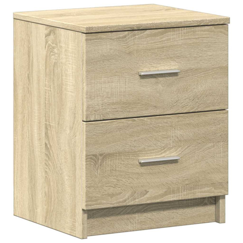vidaXL 2 db sonoma tölgy színű éjjeliszekrény 2 fiókkal 40x36x50 cm