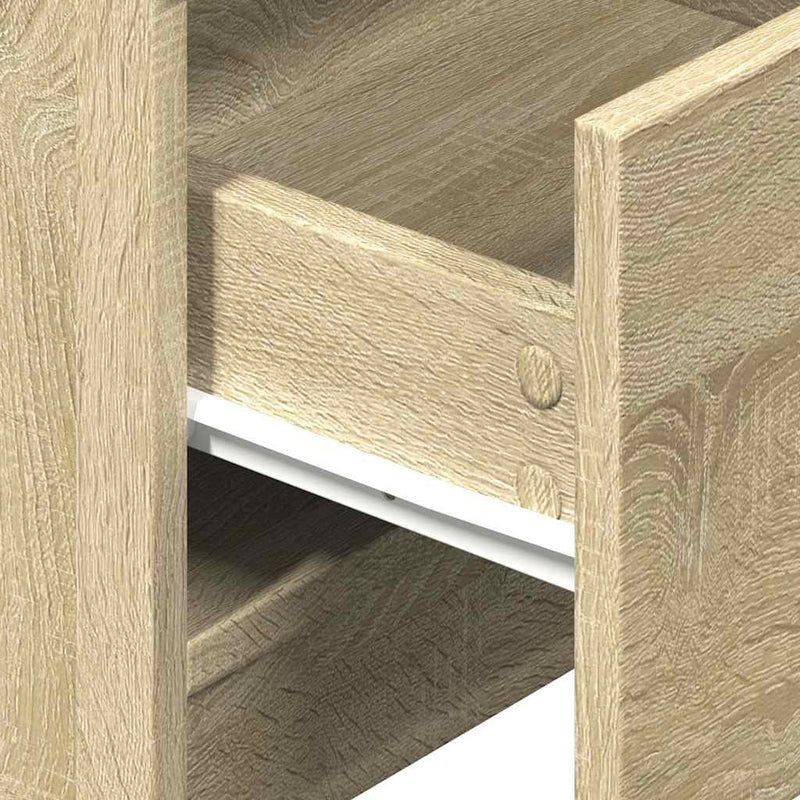 vidaXL 2 db sonoma tölgy színű éjjeliszekrény 2 fiókkal 40x36x50 cm