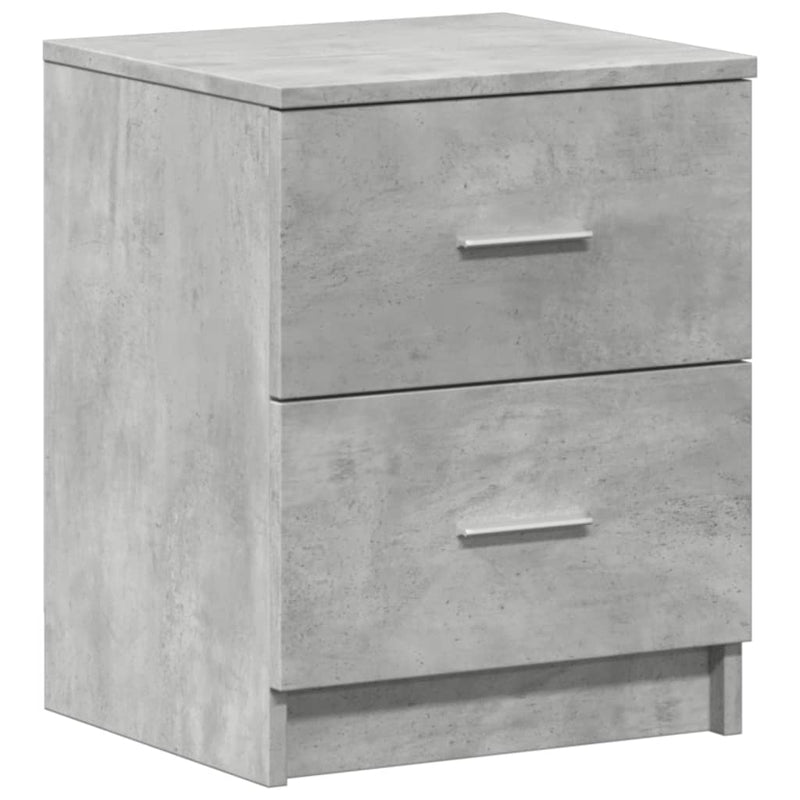 vidaXL betonszürke éjjeliszekrény 2 fiókkal 40x36x50 cm