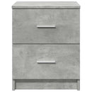 vidaXL betonszürke éjjeliszekrény 2 fiókkal 40x36x50 cm