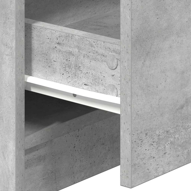 vidaXL 2 db betonszürke éjjeliszekrény 2 fiókkal 40x36x50 cm