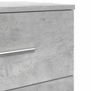 vidaXL 2 db betonszürke éjjeliszekrény 2 fiókkal 40x36x50 cm